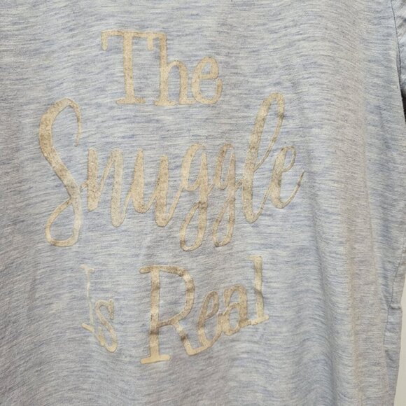 La Vie En Rose Super Soft Crew Neck T-shirt " The Snuggle Is Real" - Picture 2 of 6